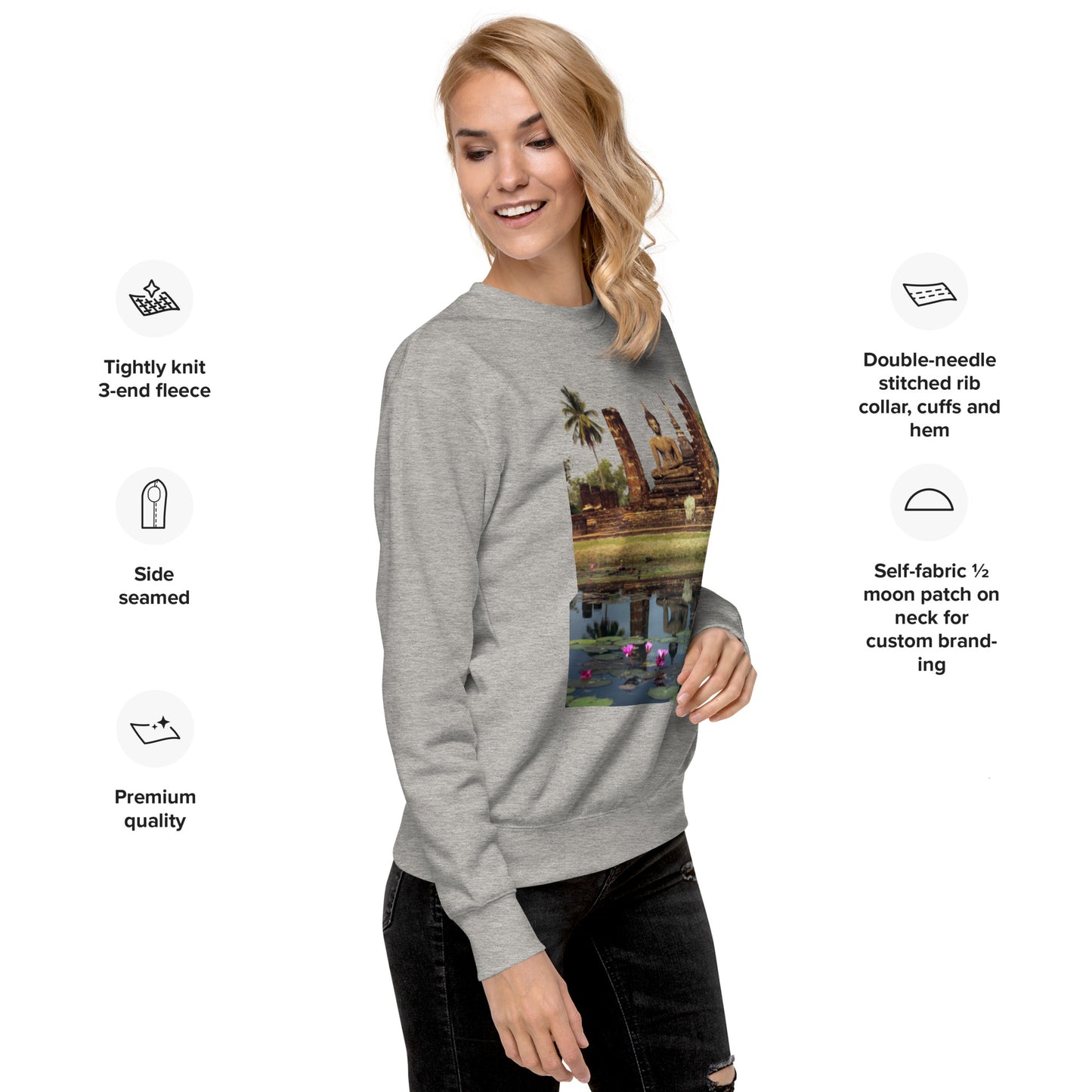 Uniseks premium sweatshirt