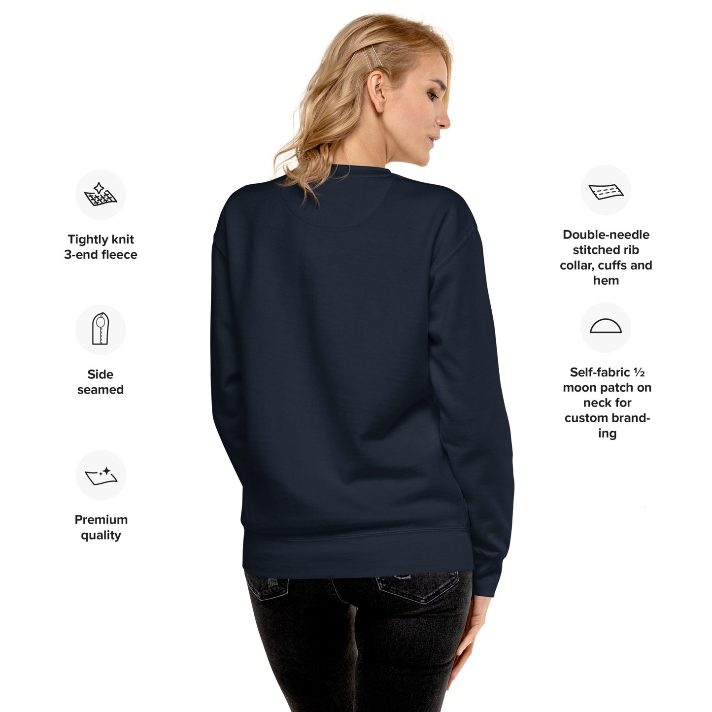 Uniseks premium sweatshirt